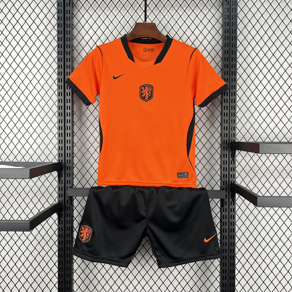Kids Países Baixos Kit Completo Home 2026 World Cup