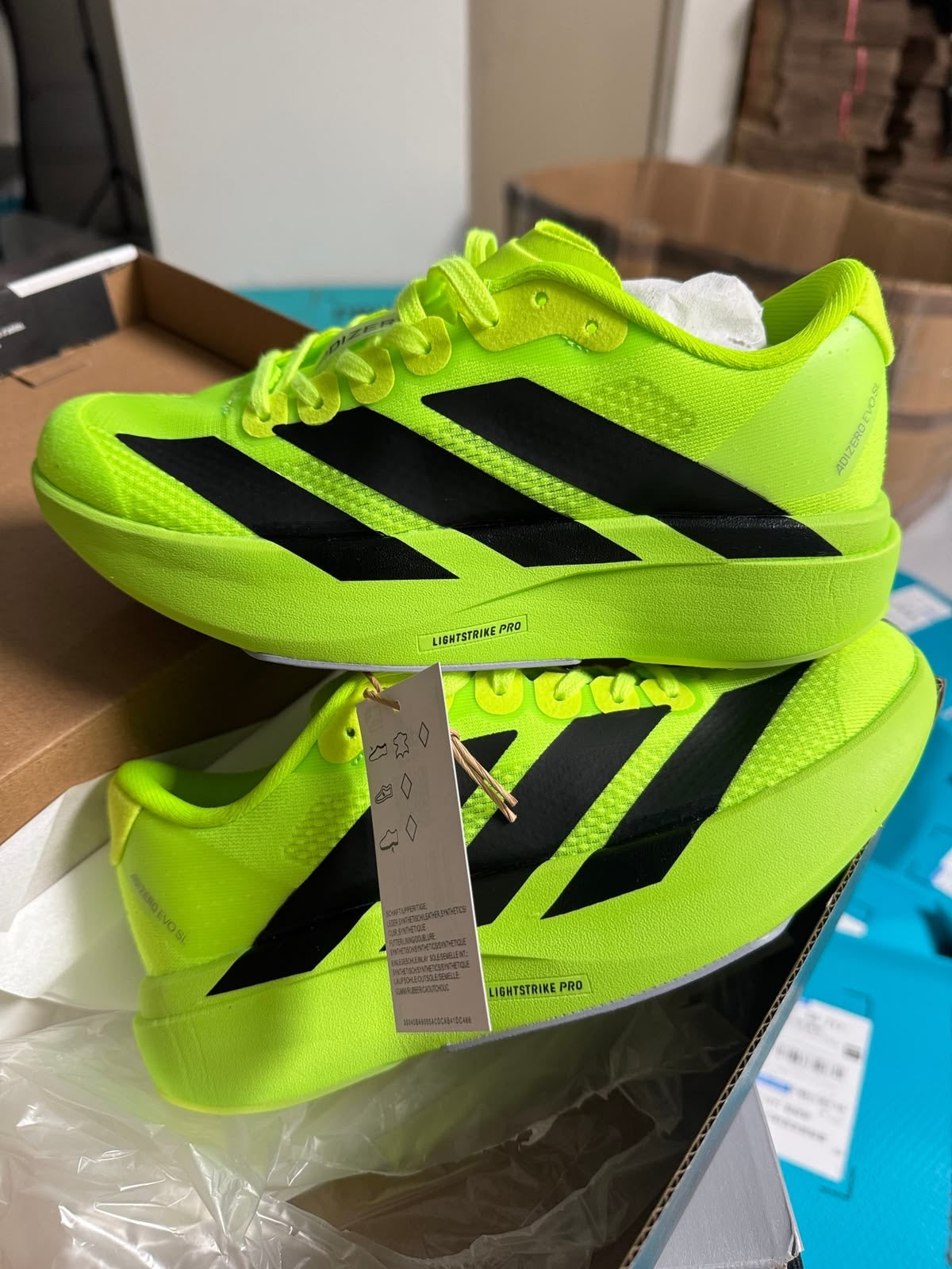 Adidas Adizero Evo SL Verde Fluorescente
