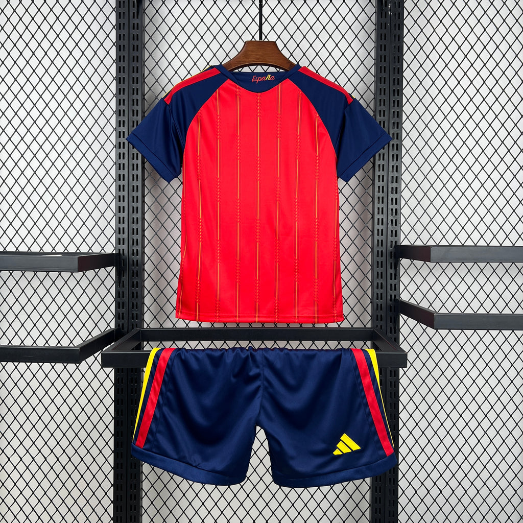 Kids Espanha Kit Completo Home 2026 World Cup