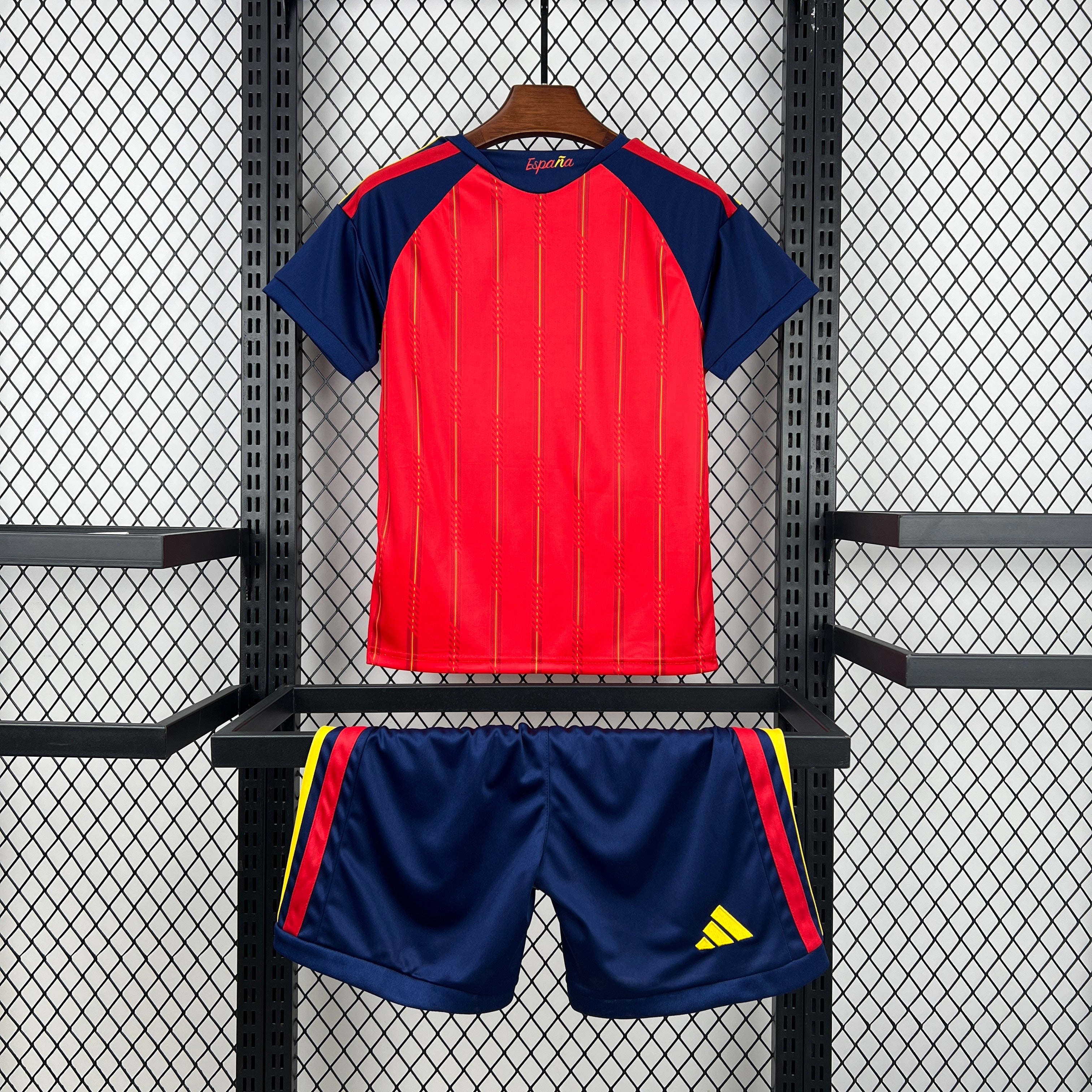 Kids Espanha Kit Completo Home 2026 World Cup