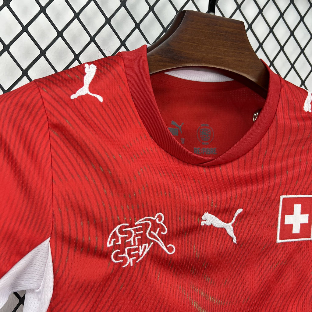 Kids Suiça Kit Completo Home 2026 World Cup