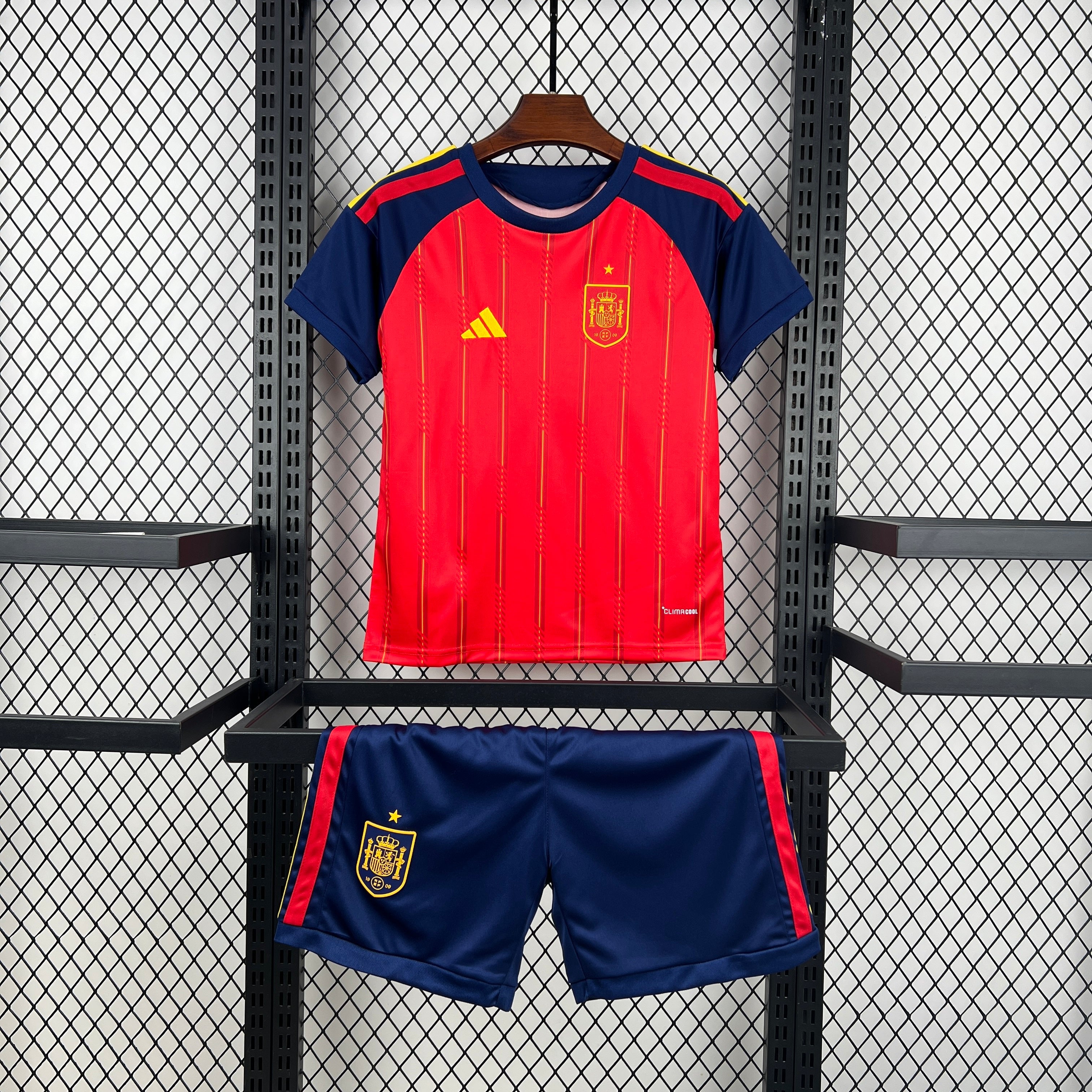 Kids Espanha Kit Completo Home 2026 World Cup