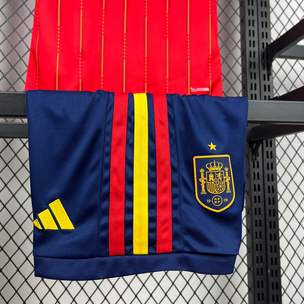 Kids Espanha Kit Completo Home 2026 World Cup