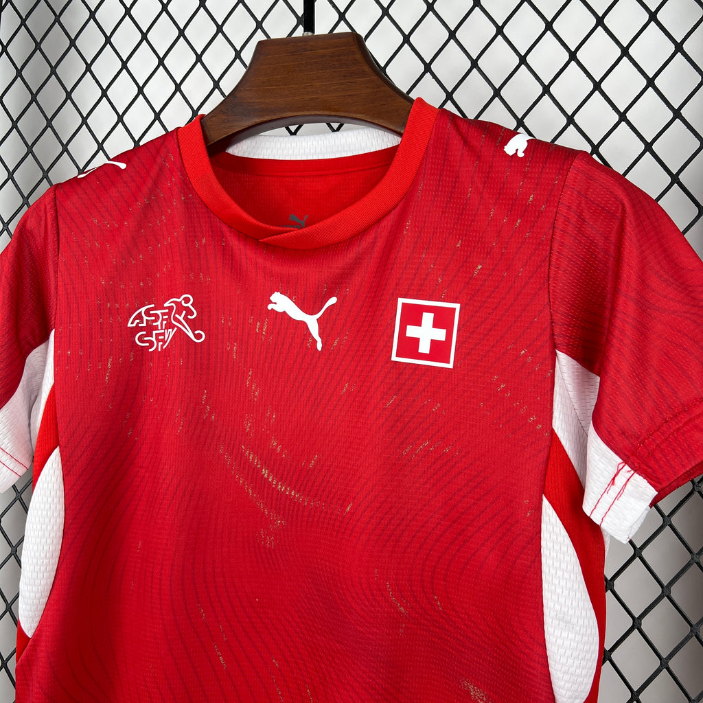 Kids Suiça Kit Completo Home 2026 World Cup