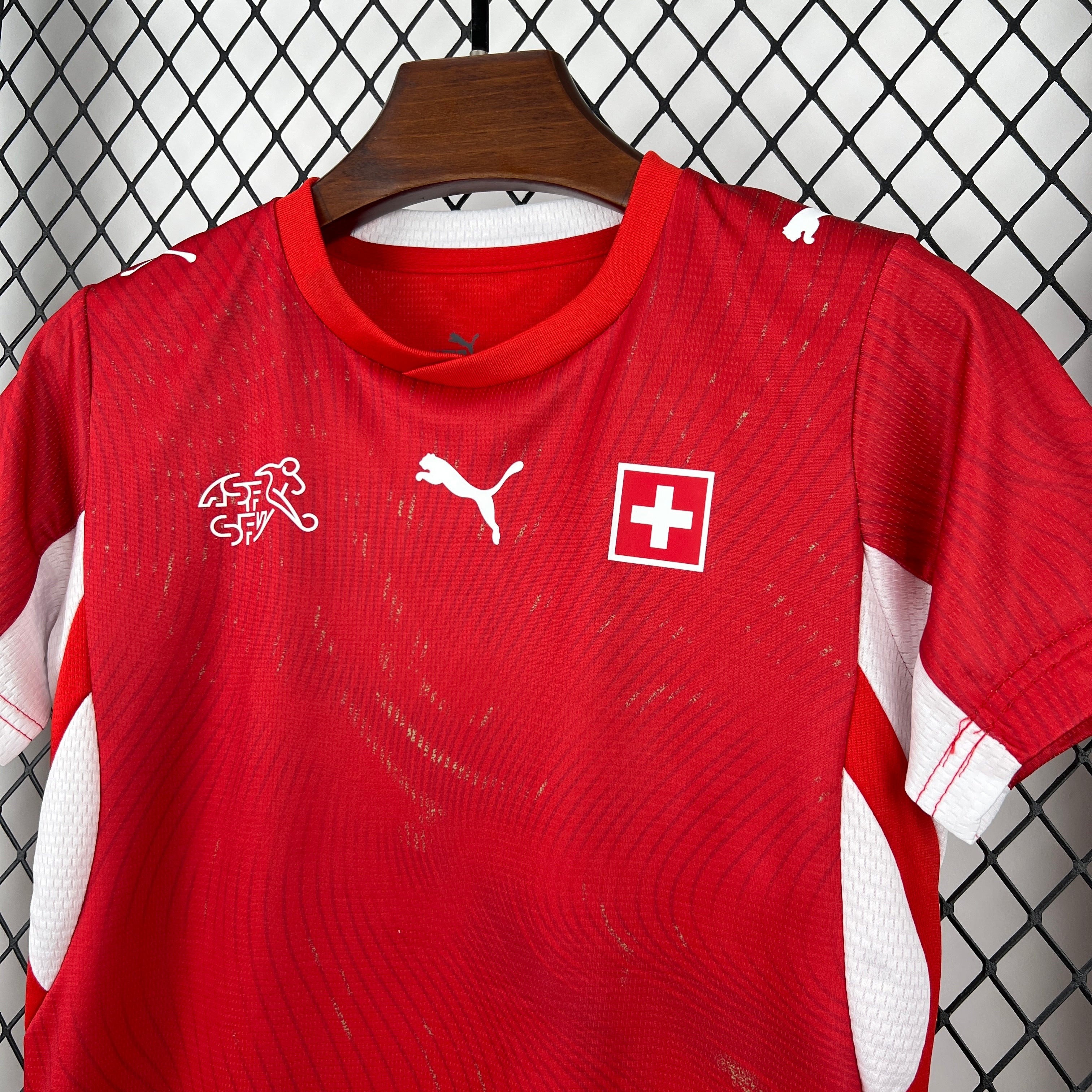 Kids Suiça Kit Completo Home 2026 World Cup