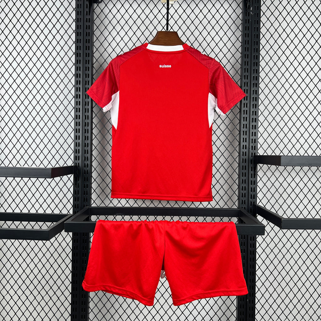 Kids Suiça Kit Completo Home 2026 World Cup