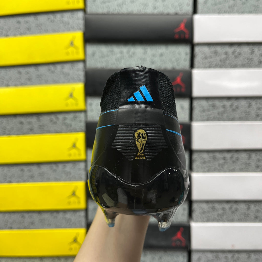 Chuteiras adidas F50 Elite Laceless FG Black/Blue