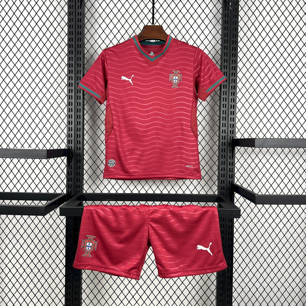 Kids Portugal Kit Completo Home 2026 World Cup