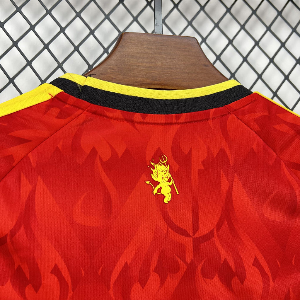 Kids Bélgica Kit Completo Home 2026 World Cup