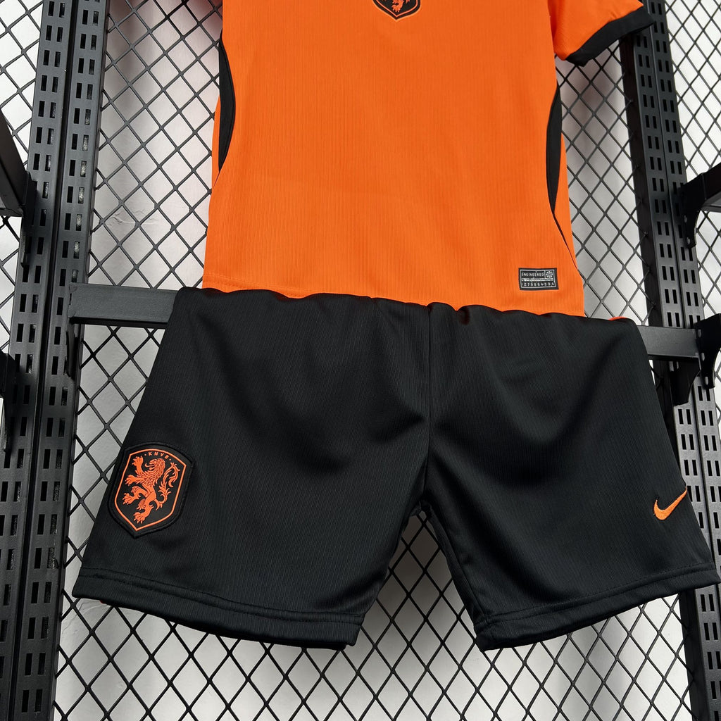 Kids Países Baixos Kit Completo Home 2026 World Cup
