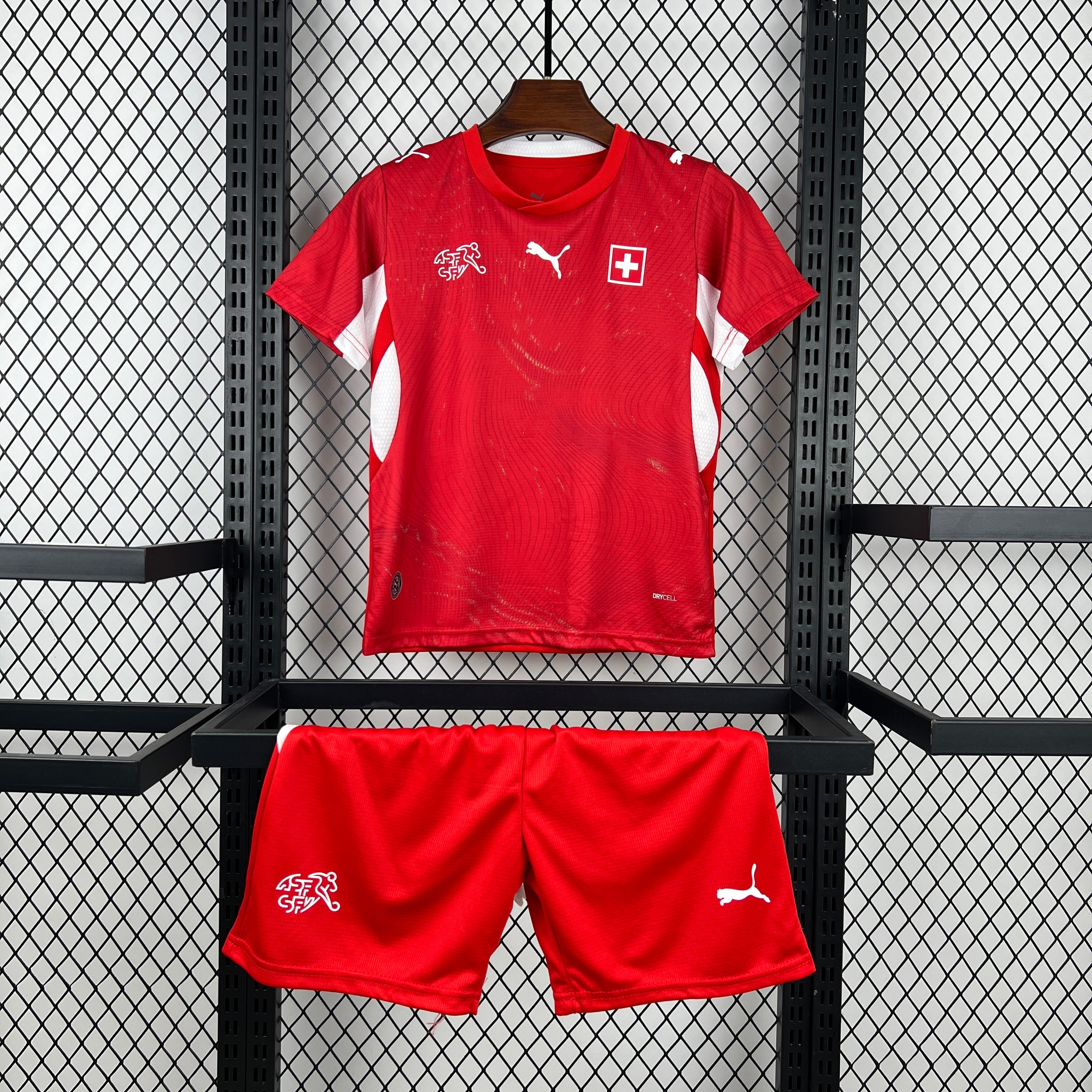 Kids Suiça Kit Completo Home 2026 World Cup