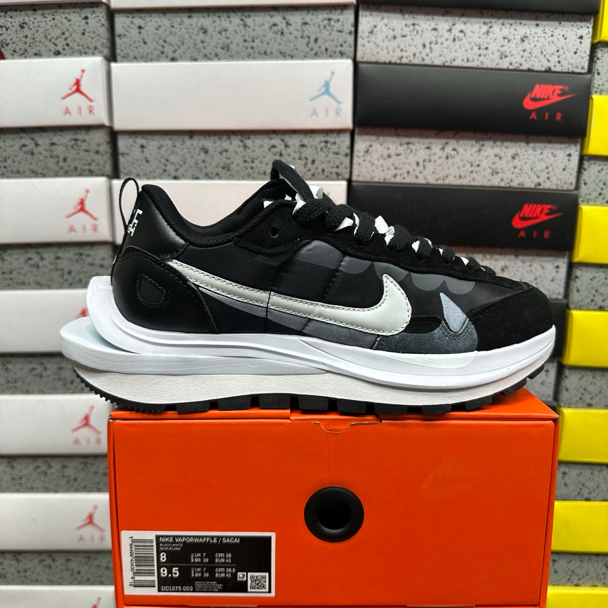 Sapatilhas Nike x Sacai VaporWaffle Black White