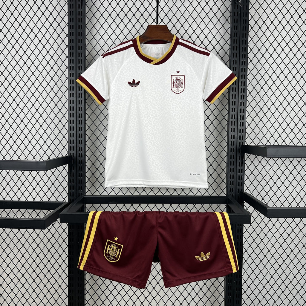 Kids Espanha Kit Completo Away 2026 World Cup