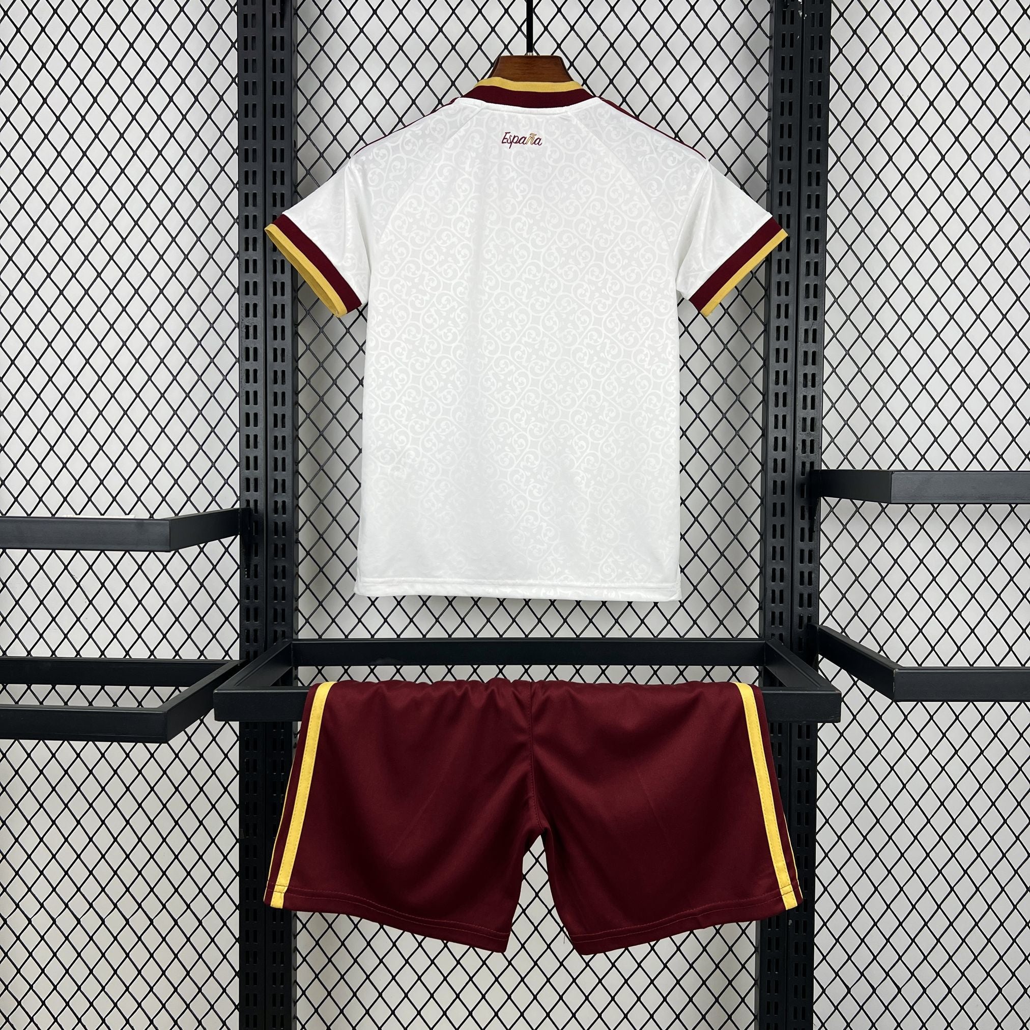 Kids Espanha Kit Completo Away 2026 World Cup