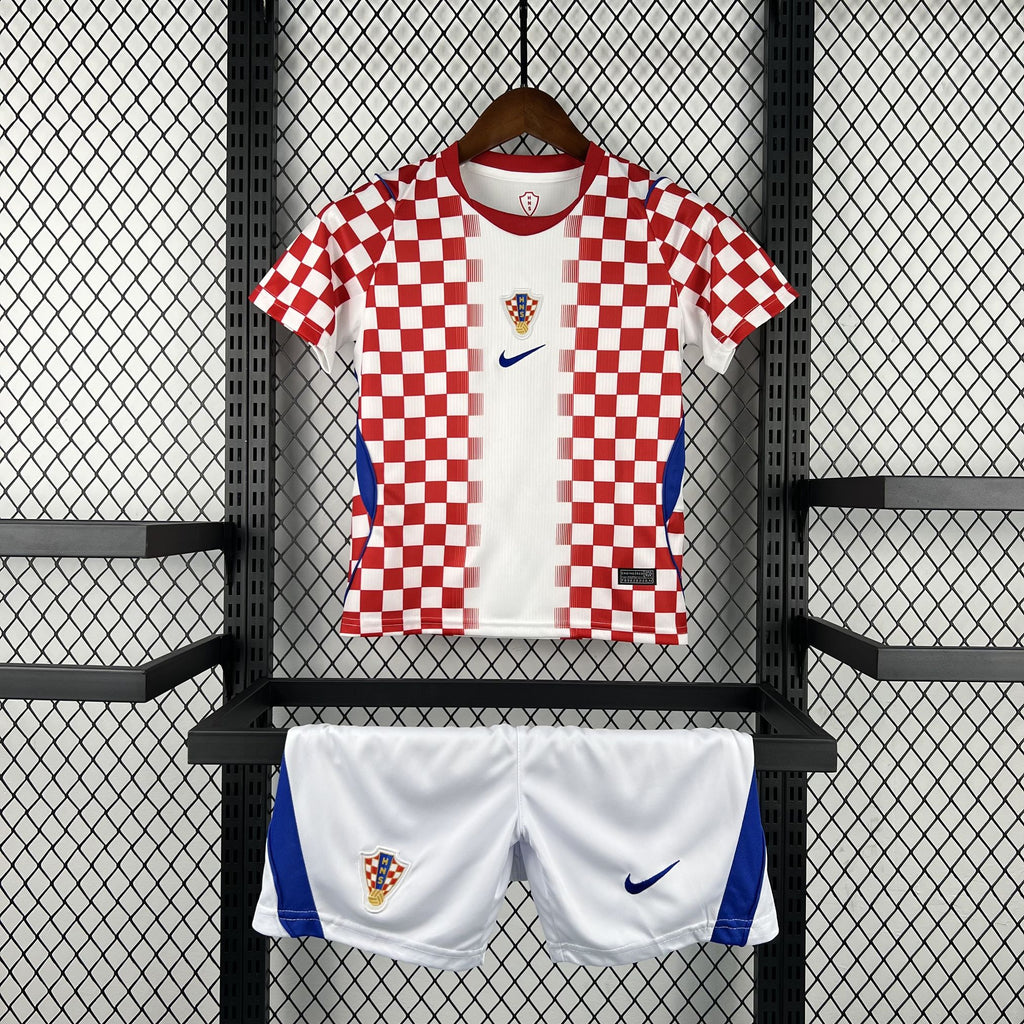 Kids Croácia Kit Completo Home 2026 World Cup