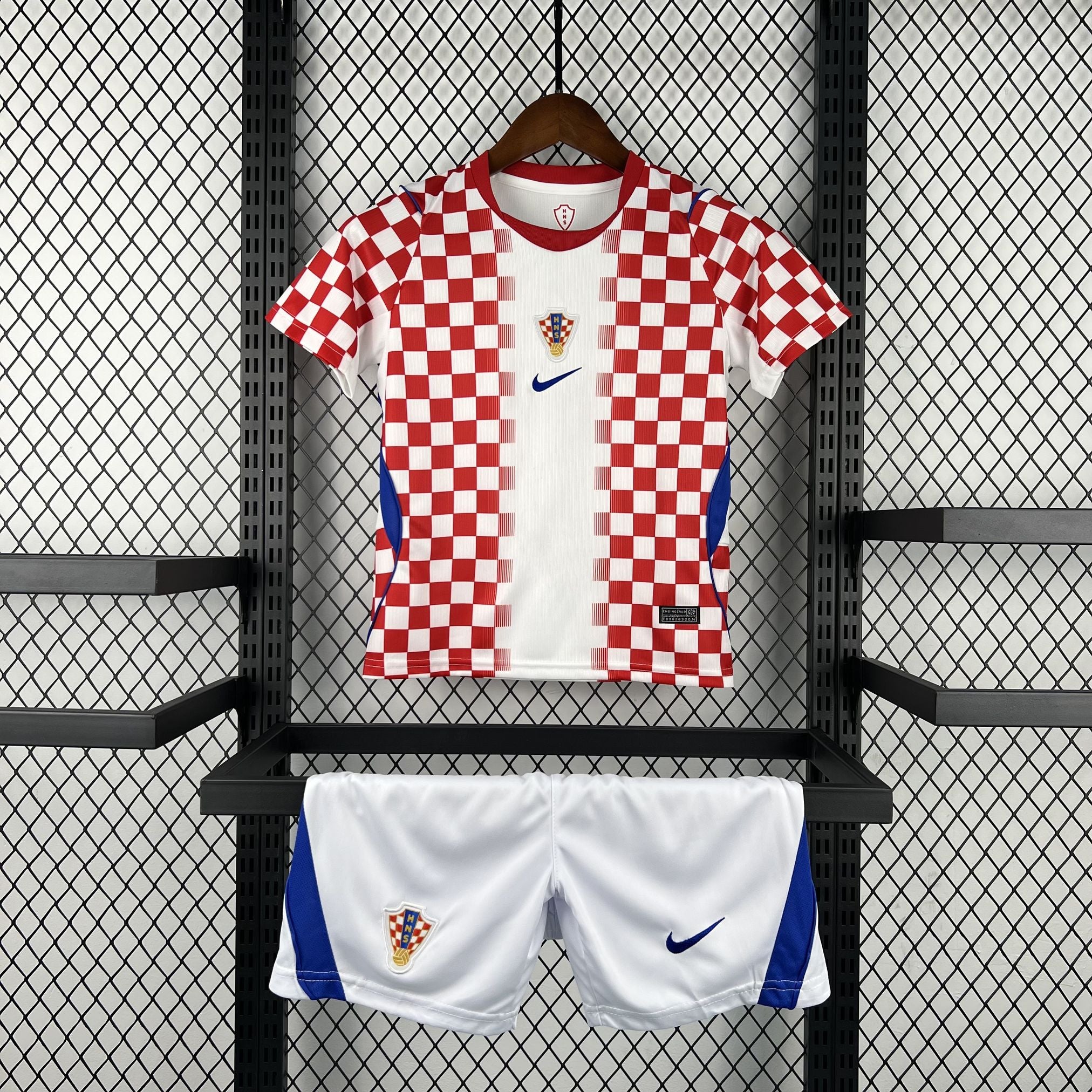 Kids Croácia Kit Completo Home 2026 World Cup