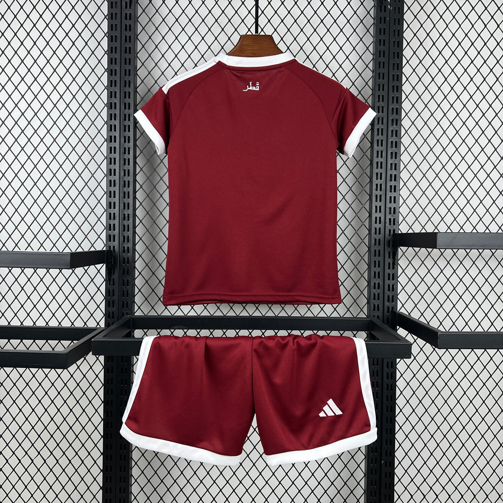 Kids Qatar Kit Completo Home 2026 World Cup
