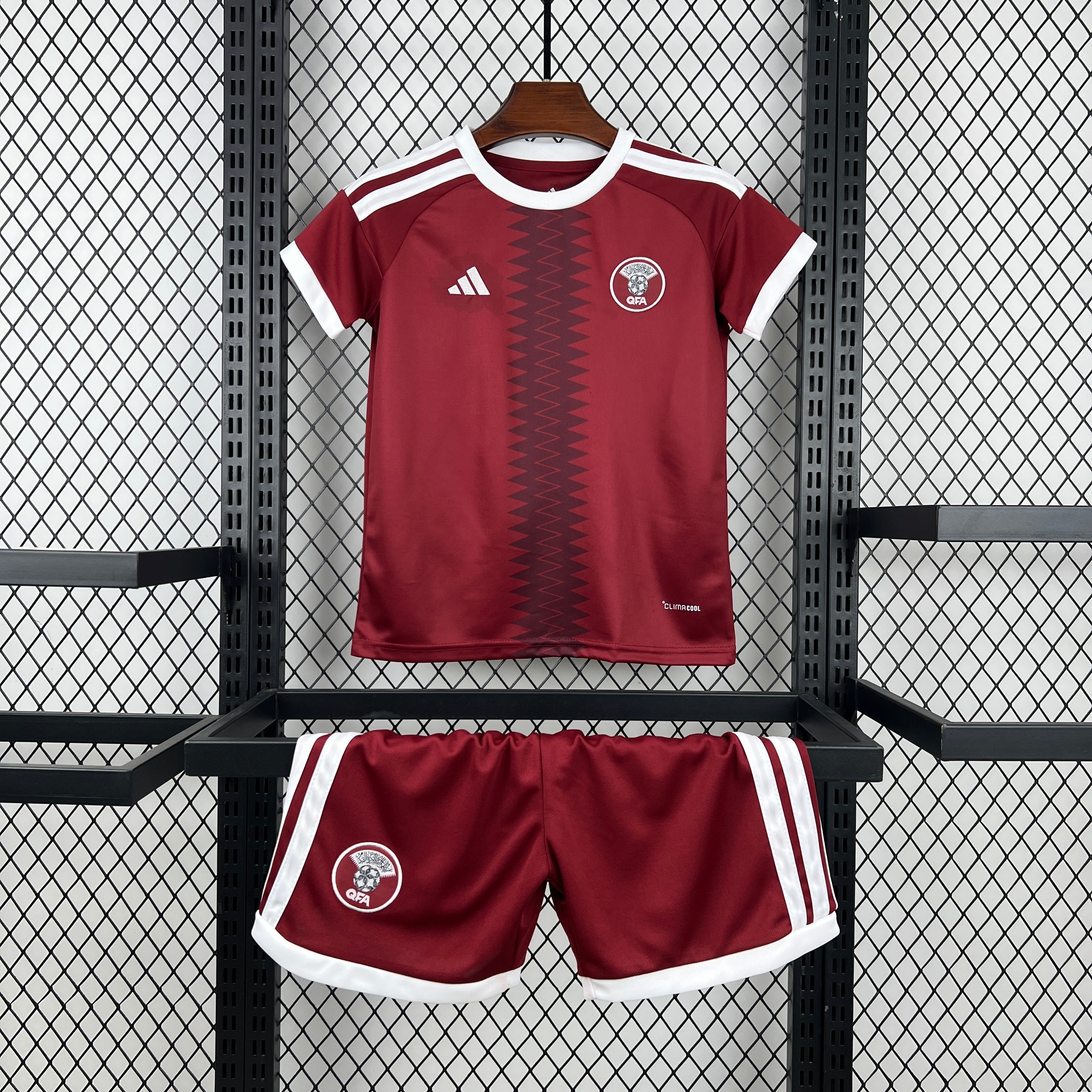 Kids Qatar Kit Completo Home 2026 World Cup