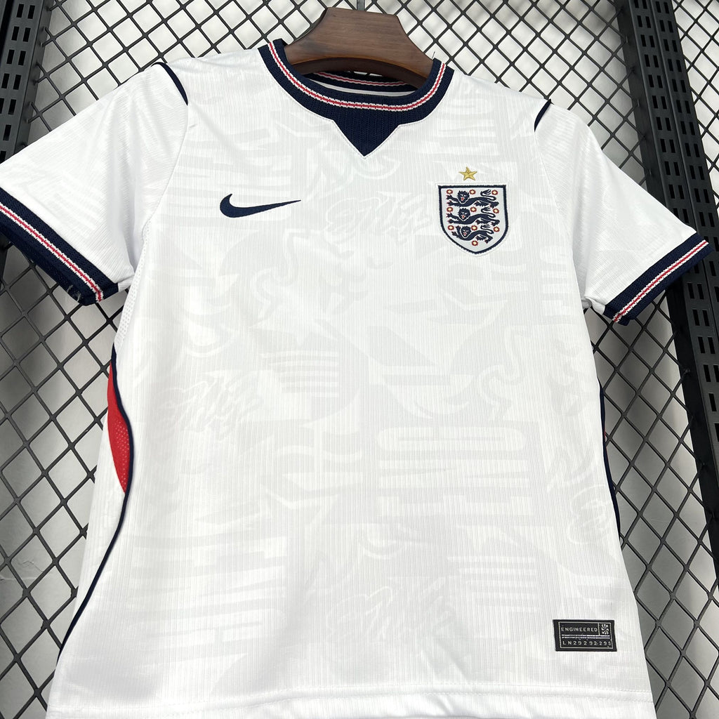 Kids Inglaterra Kit Completo Home 2026 World Cup