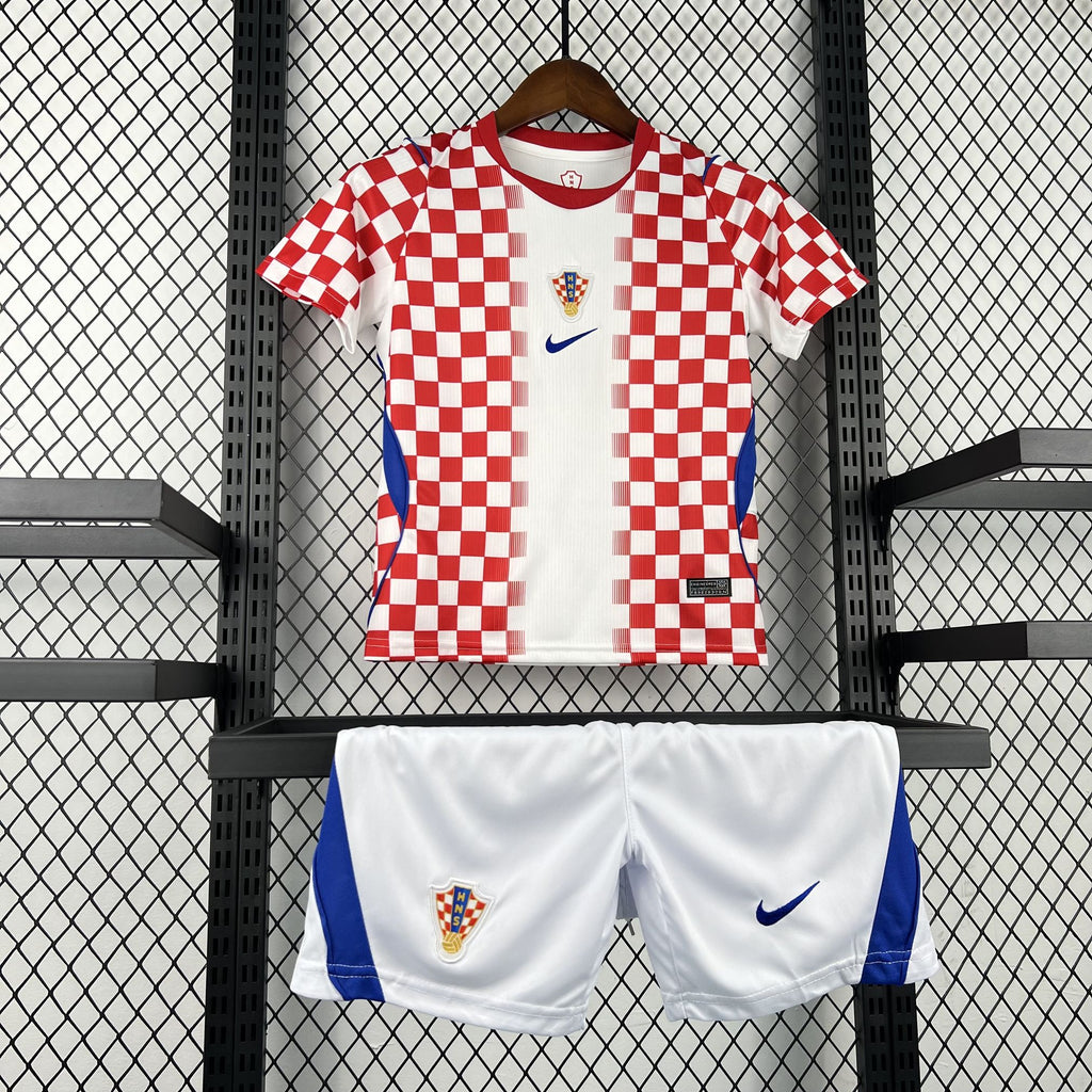 Kids Croácia Kit Completo Home 2026 World Cup