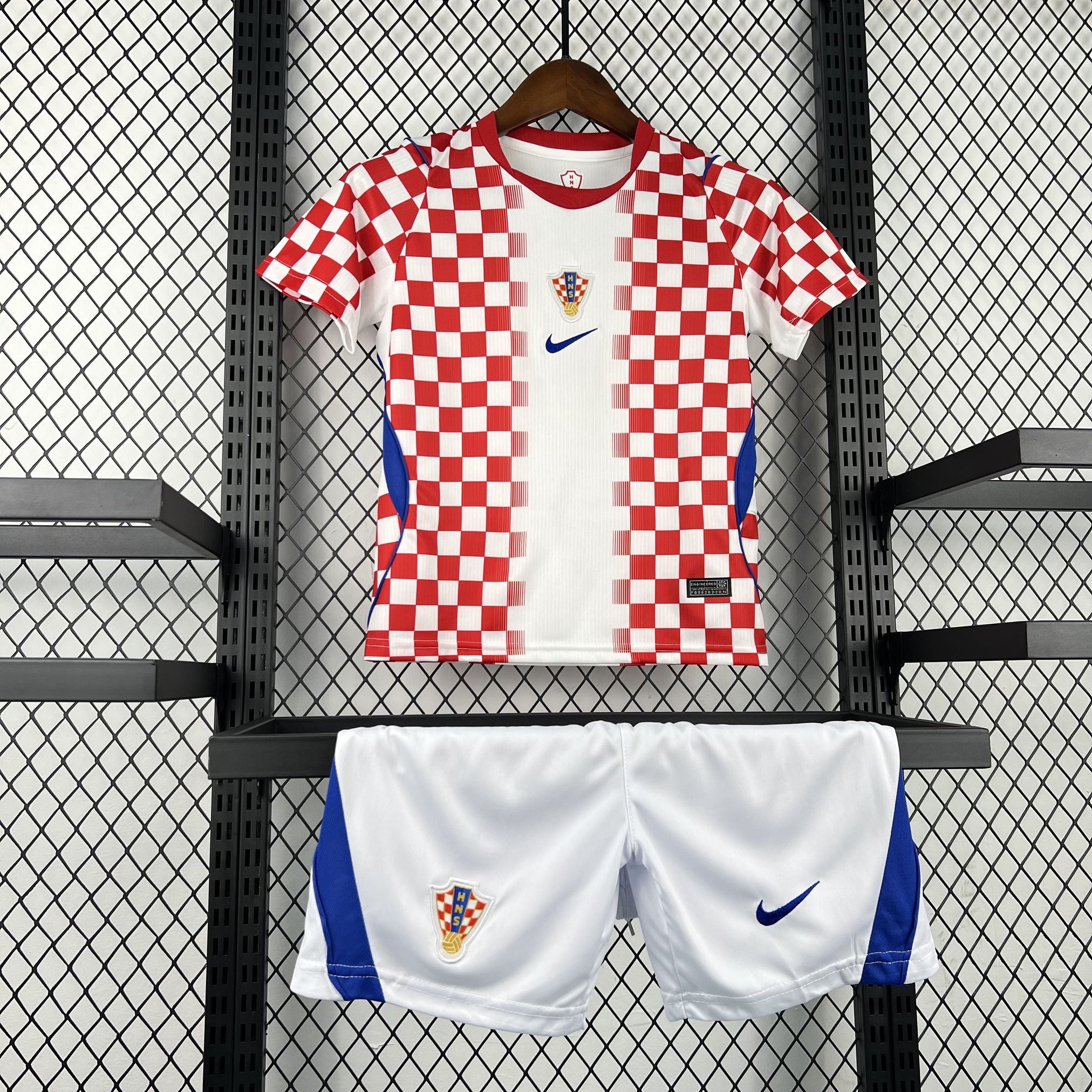 Kids Croácia Kit Completo Home 2026 World Cup