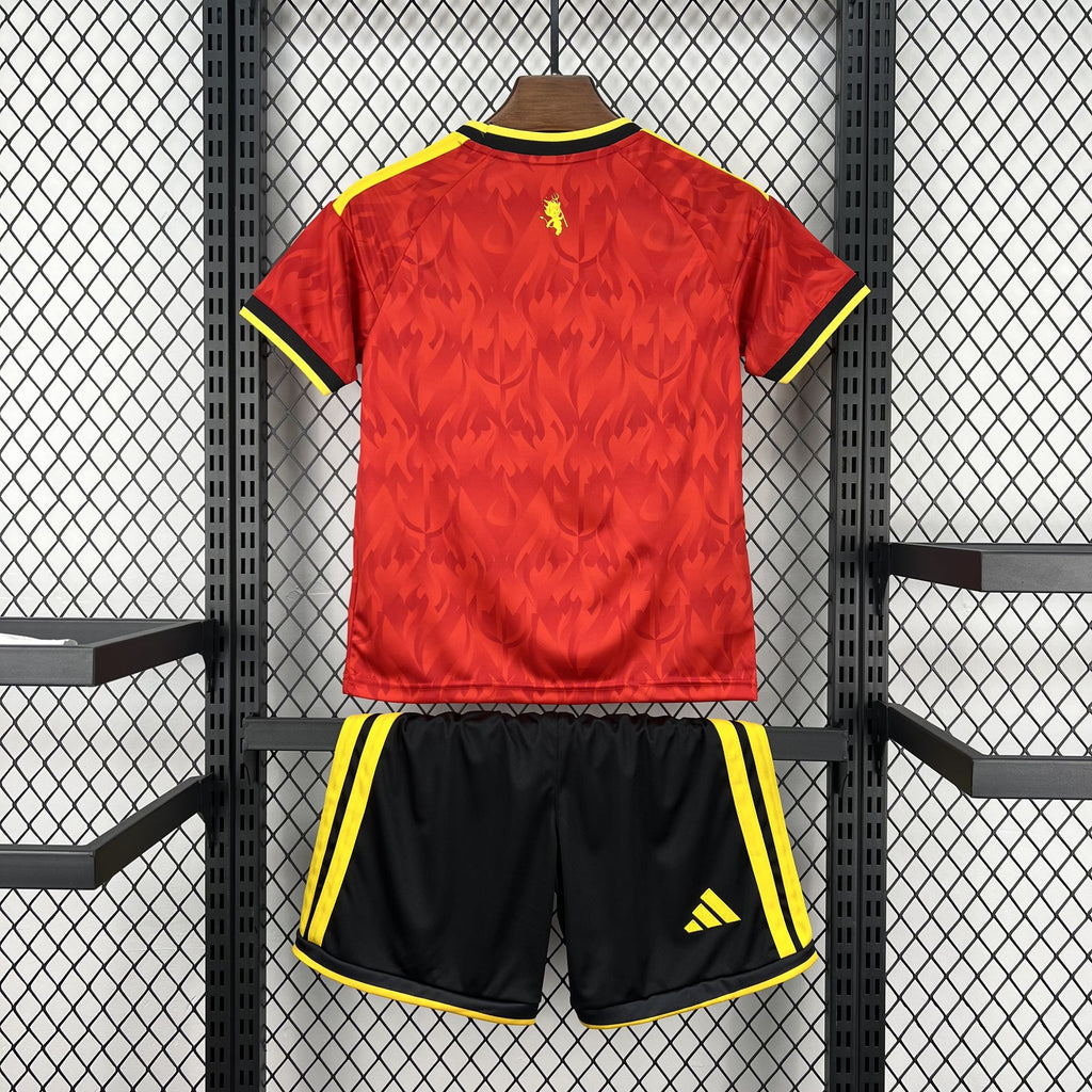 Kids Bélgica Kit Completo Home 2026 World Cup