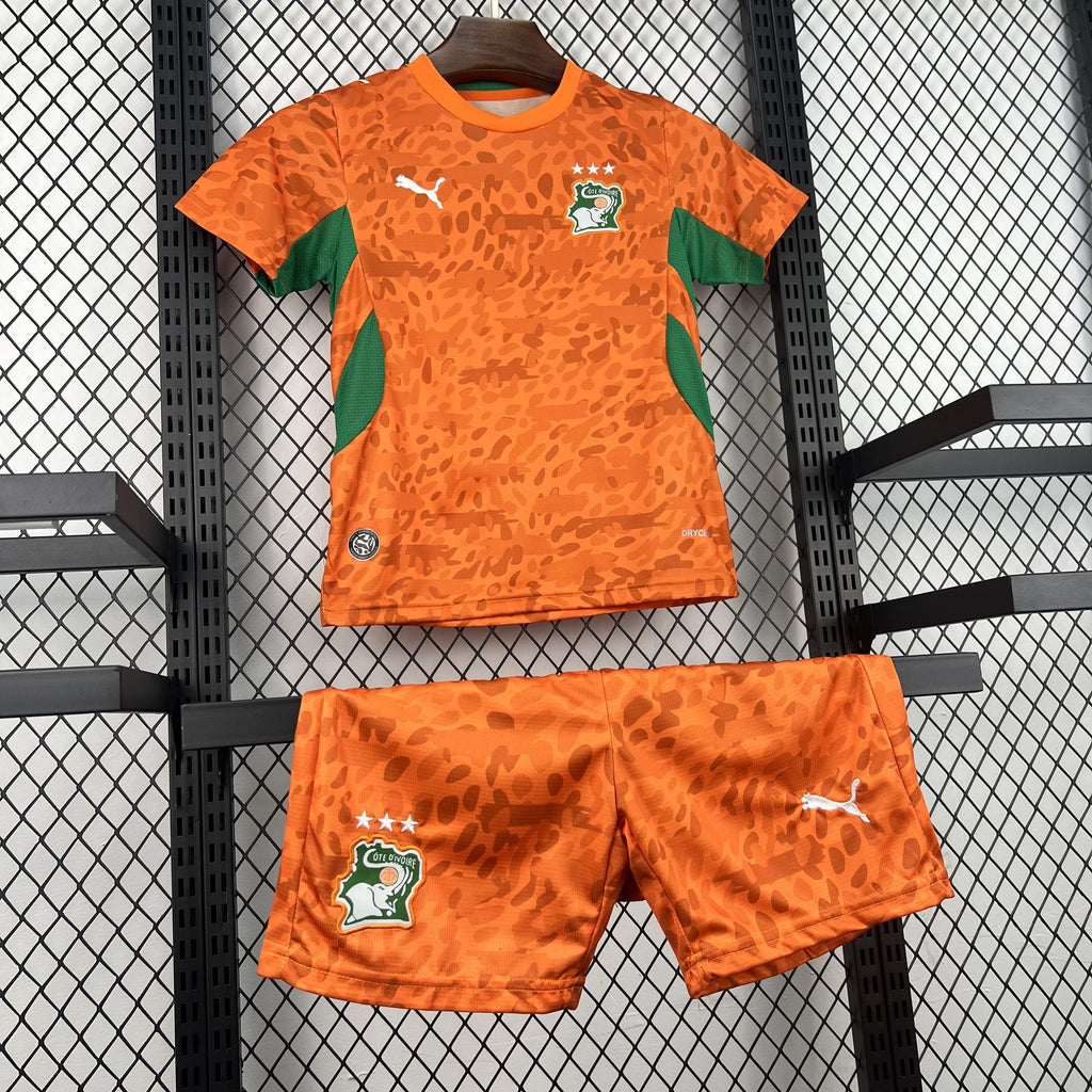 Kids Costa Marfim Kit Completo Home 2026 World Cup