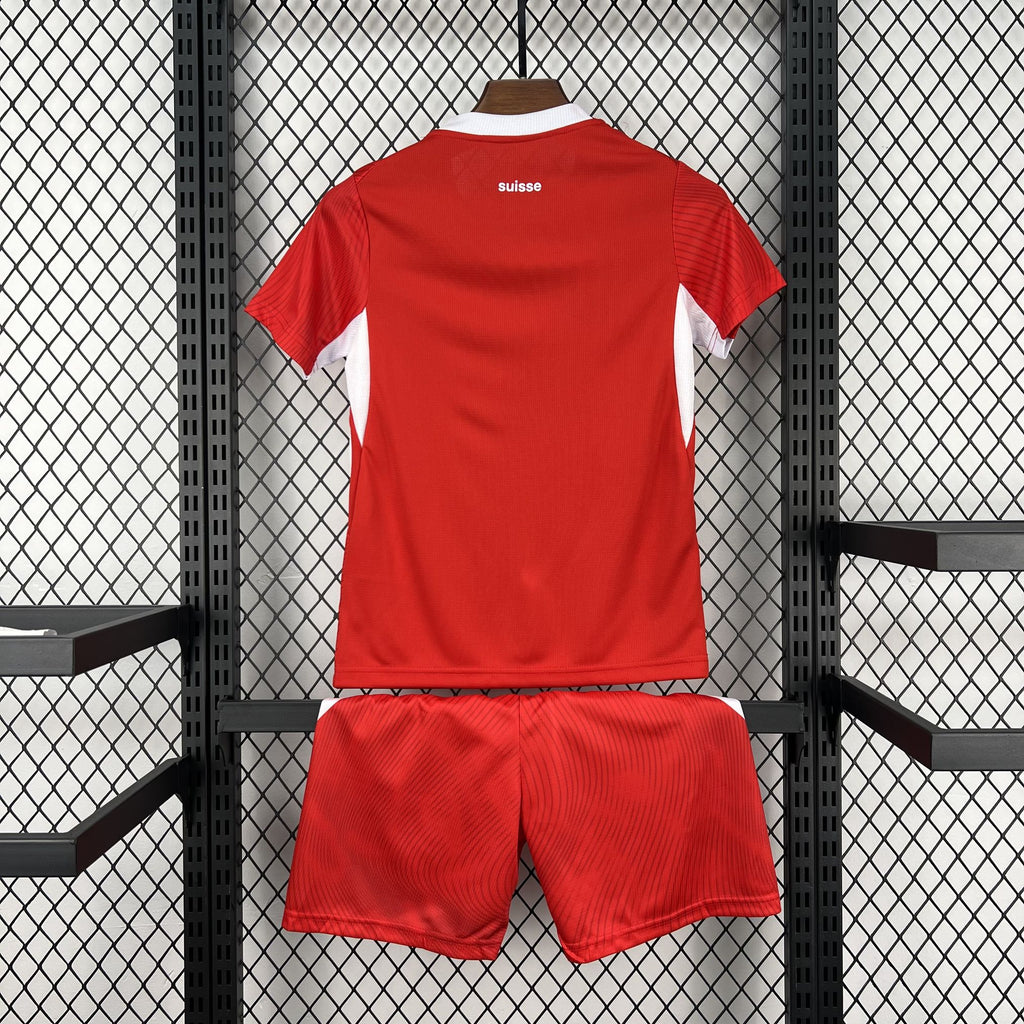 Kids Suiça Kit Completo Home 2026 World Cup